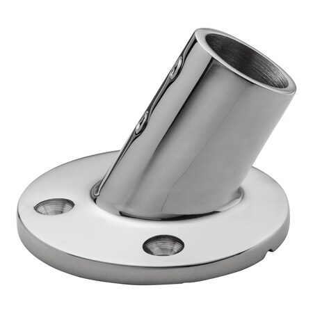 Whitecap Stainless Steel 60 Degree Round Base Rail Fitting 6040C
